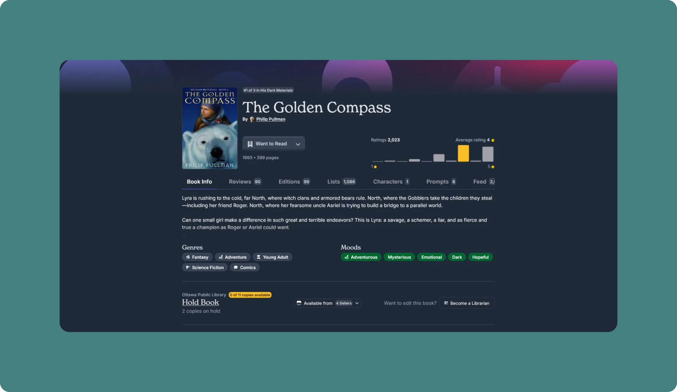 The Woodlands App inbox web page.